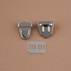 Застёжка для сумки, 3×2.5 см, цвет серебряный - Фото 3