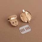 Застёжка для сумки, 3×3.5 см, цвет золотой, чёрный - Фото 4