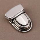 Застёжка для сумки, 4×3 см, цвет серебряный - Фото 2