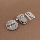 Застёжка для сумки, 3×3 см, цвет серебряный - Фото 3