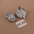 Застёжка для сумки, 3×3 см, цвет серебряный - Фото 4