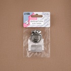 Застёжка для сумки, 3×3 см, цвет серебряный - Фото 7