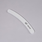 Пилка для ногтей, бумеранг, 180/240 грит, 18 см, серая - Фото 2