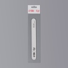 Пилка для ногтей, прямая, 180/240 грит, 18 см, серая - Фото 4