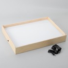 Планшет для рисования песком 35 × 50 см, фанера оргстекло с белой подсветкой - фото 9555437