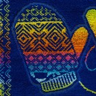 Полотенце махровое пестротканное жаккард "Варежки" 4645, 30x60 см, 420 г/м2, 100% хлопок - Фото 2