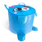 Мягкая игрушка «Пуфик: Кот» 40см × 40см, цвет голубой - Фото 3