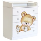 Комод детский пеленальный Фея 1580 «Медвежонок», белый - Фото 1