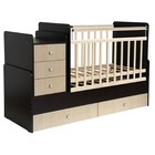 Кроватка-трансформер «Фея 1100» венге-клён - Фото 1