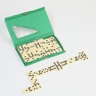 Домино классическое «Форкас», 28 шт., зелёный - Фото 3