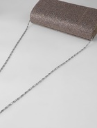 Цепочка для сумки, с карабинами, алюминиевая, 4×13 мм, 120 см, цвет серебряный - Фото 4