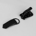 Крючки пришивные, металлические, для верхней одежды, 5 × 1,5 см, 6 шт, цвет чёрный - Фото 3