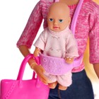 Кукла-модель шарнирная «Молодая мама» с пупсом, коляской и аксессуарами, МИКС - Фото 5