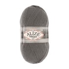 Пряжа для вязания спицами, крючком ALIZE, Superlana tig, 25% шерсть, 75% акрил 570 м/100 г, (87 угольно-серый) - фото 30786246