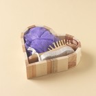 Набор банный Доляна, 3 предмета (мочалка, пемза, расчёска), цвет МИКС - Фото 13