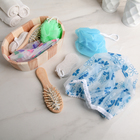 Набор банный, 4 предмета: расчёска, мочалка, пемза, шапочка для душа, цвет МИКС - Фото 1