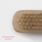 Щётка - пемза для тела с ручкой Доляна, натуральная щетина - Фото 2