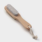 Щётка - пемза для тела с ручкой Доляна, натуральная щетина - Фото 5