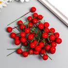 Декор для творчества "Ягодка красная" набор 50 шт диам 1 см - Фото 3