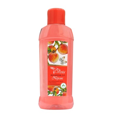 Шампунь Vesta 2 в 1 «Персик», для нормальных волос, 1000 мл