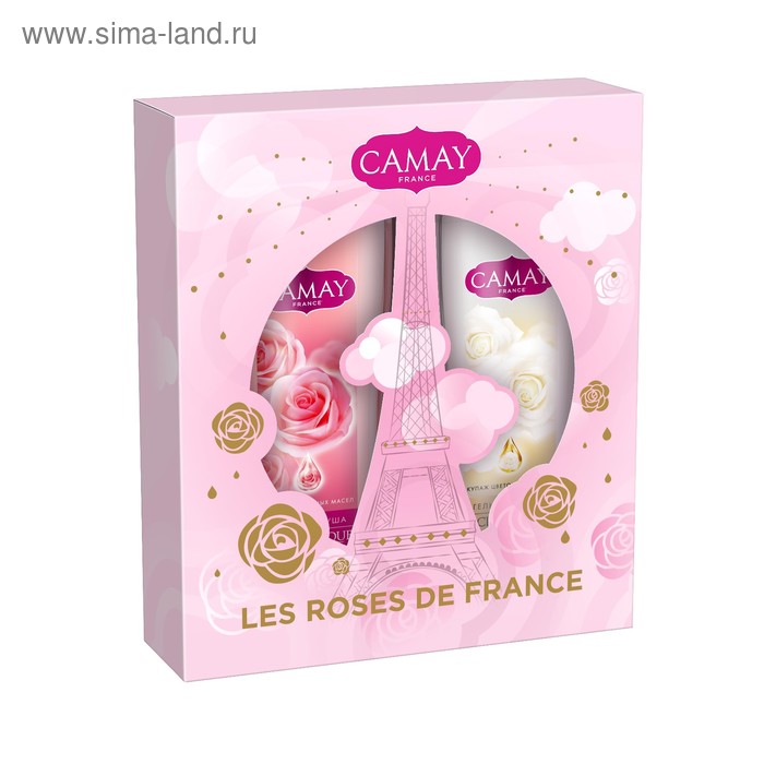 Подарочный набор Camay «Французские розы» 2018: Гель для душа 2шт по 250 мл - Фото 1