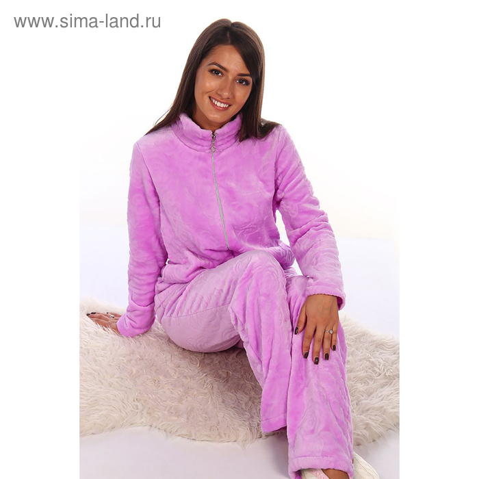 Комплект женский «Леся» (толстовка, брюки), цвет сиреневый, размер 46 - Фото 1