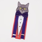 Подтяжки детские «Выбражулька», ширина 2.5 см, бабочка, фиолетовая - Фото 3