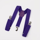 Подтяжки детские «Выбражулька», ширина 2.5 см, бабочка, фиолетовая - Фото 4