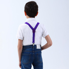 Подтяжки детские «Выбражулька», ширина 2.5 см, бабочка, фиолетовая - Фото 2