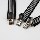 Подтяжки взрослые, ширина 2,5 см, цвет чёрный/серый - Фото 2