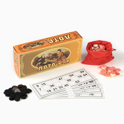 Русское лото, настольная игра «Охотники на привале», 24×10 см