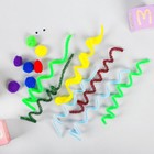Набор для создания игрушки из меховых палочек и помпошек «Мышка и змея» - Фото 3