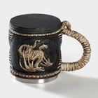 Кружка средневековая «Дракон. Хэллоуин», 400 мл, нержавеющая сталь, чёрная - Фото 3