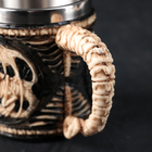 Кружка средневековая «Дракон. Хэллоуин», 400 мл, нержавеющая сталь, чёрная - Фото 5