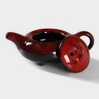 Набор для чайной церемонии керамический «Лунное озеро», 7 предметов: 6 пиал 50 мл, чайник 150 мл, цвет красный - Фото 6
