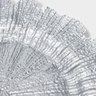 Тарелка-блюдо подстановочное Magistro «Сияние», d=34 см, стекло, серебристая - Фото 5