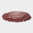 Тарелка подстановочная Magistro «Сияние», d=33 см, стекло, розовая - Фото 3