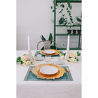 Тарелка-блюдо подстановочное Magistro «Сияние», d=34 см, стекло, золотистая - Фото 6