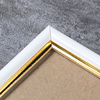 Фоторамка пластик "Гамма" 21х30 см, белый (стекло)