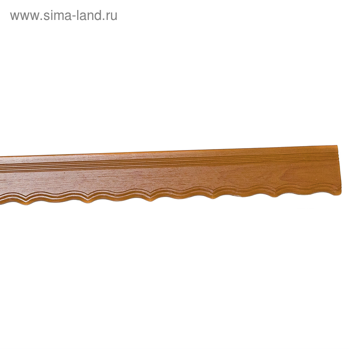 Планка декоративная двухрядная 240 см, цвет бордовый - Фото 1