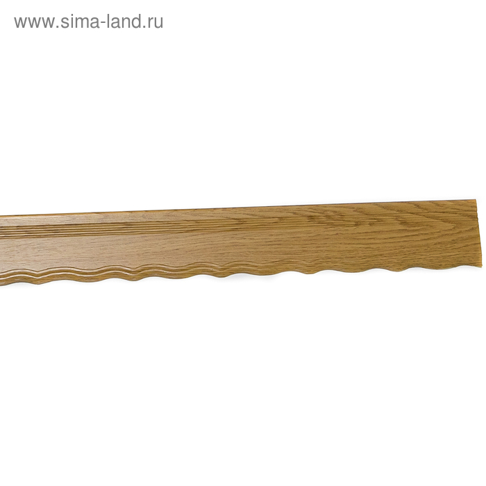 Планка декоративная двухрядная 300 см, цвет светлый дуб
