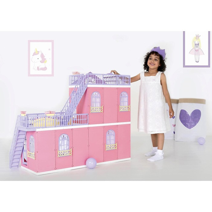 Коттедж двухэтажный для кукол «Маленькая принцесса» - фото 1911328271