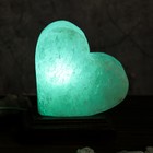 Соляная лампа "Сердце", 12 х 8 х 13 см, USB - Фото 1