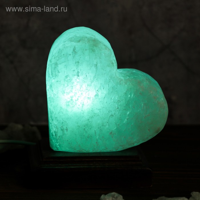 Соляная лампа "Сердце", 12 х 8 х 13 см, USB