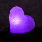 Соляная лампа "Сердце", 12 х 8 х 13 см, USB - Фото 2