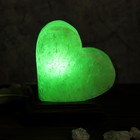 Соляная лампа "Сердце", 12 х 8 х 13 см, USB - Фото 6