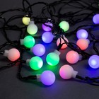 УЦЕНКА НИТЬ, 5 м, с насад. “Шарики Белые”, Н.Т. LED-20-220V, моргает, МУЛЬТИ (RG/RB) - фото 13552314