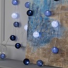 УЦЕНКА Гирлянда «Нить» 5 м с насадками «Клубки кофейные», IP20, прозрачная нить, 20 LED, свечение белое, 220 В - Фото 6