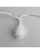 УЦЕНКА Гирлянда «Нить», 3 м, с насадками в виде ёжиков, IP20, 20 LED, AAх3, прозрачная нить, свечение мульти - Фото 6