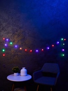 УЦЕНКА Гирлянда «Нить», 3 м, с насадками в виде ёжиков, IP20, 20 LED, AAх3, прозрачная нить, свечение мульти - Фото 7